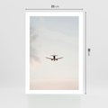 Plakat bez ramy 21x30 - W Powietrzu: Samolot na Niebie - samolot w przestworzach, samolot na niebie