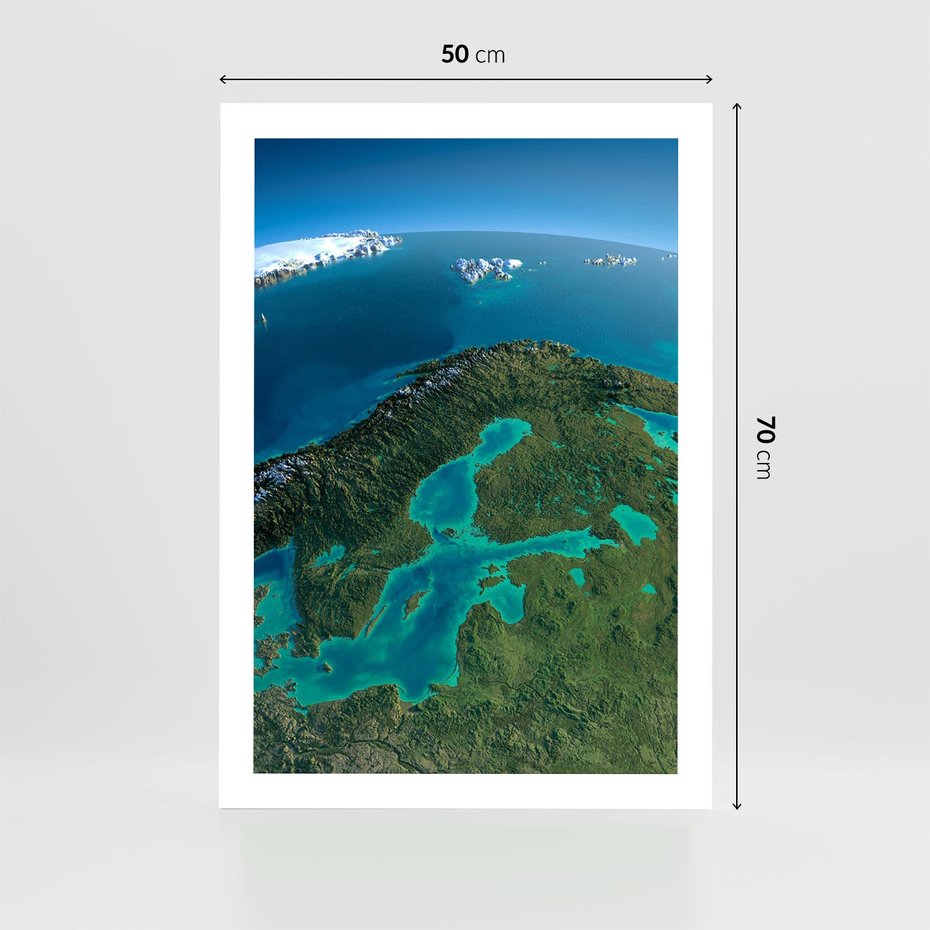 Plakat bez ramy 50x70 - Beztroski widok na ocean - widok, ocean