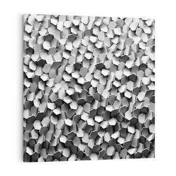 Obraz na płótnie 40x40 - Odkryj głębię sztuki - graficzne, 3D