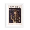 Plakat w ramie 50x70 - Reprodukcja A.Mucha - Mucha, plakat z reprodukcją - rama biała
