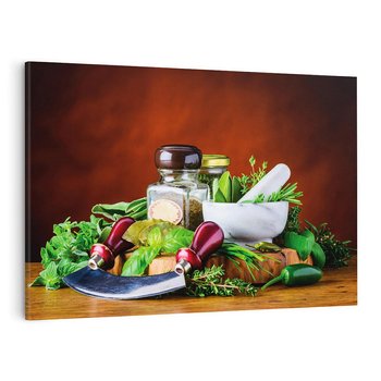 Obraz na płótnie 100x70 - Kulinarna przygoda - do kuchni, przyprawy