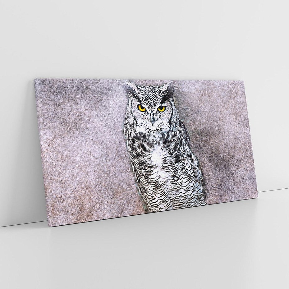 Obraz na płótnie 120x60 - Sztuka abstrakcyjna: Pies - sowa, sztuka