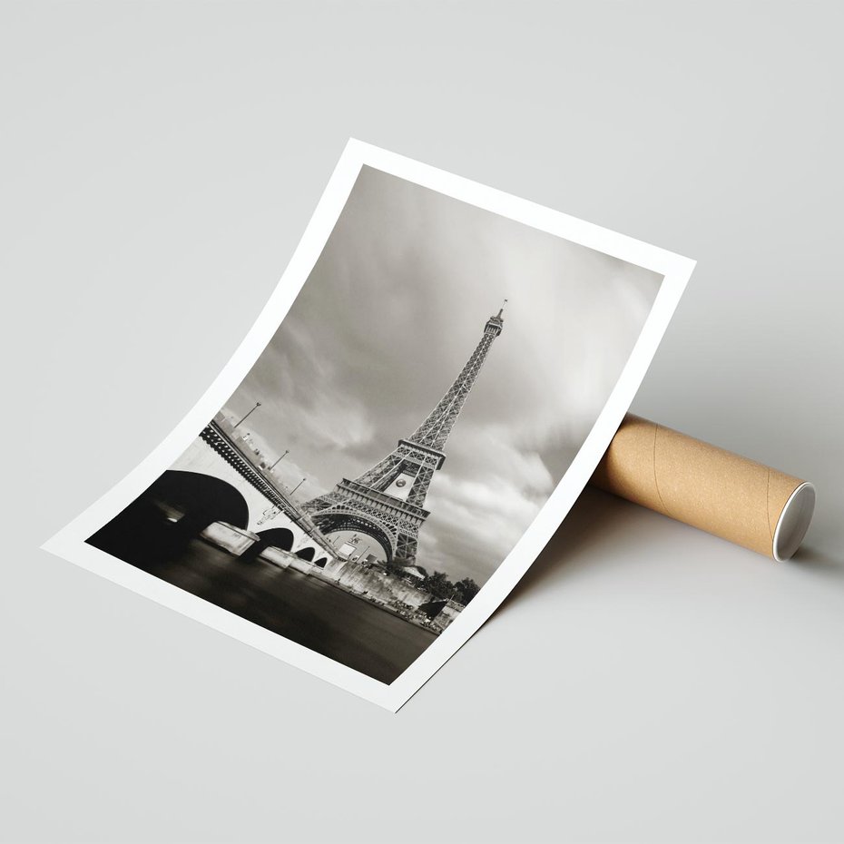 Plakat bez ramy 40x50 - Mgiełka Eiffla - Paryż, Eiffla