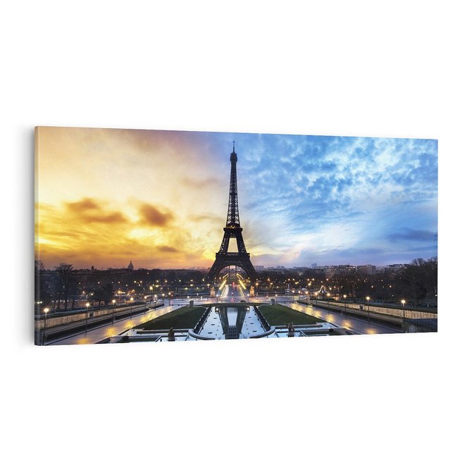 Obraz na płótnie 100x50 - Romantyczny Paryż - Wieża Eiffla w blasku - Paryż, Wieża