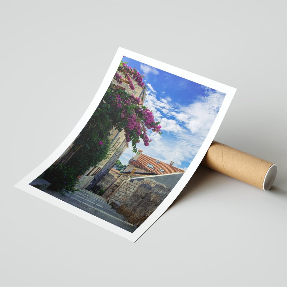 Plakat bez ramy 30x40 - Uliczka: perspektywa w mieście - uliczka, perspektywa