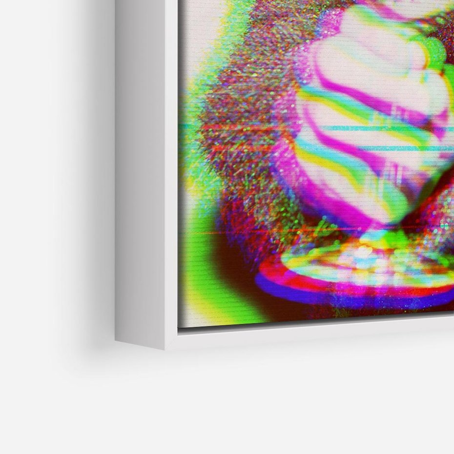 Obraz w ramie 70x50 - Zakochani na Kliszy - zdjecie, stara prześwietlona klisza - rama biała