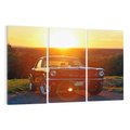 Obraz na płótnie 120x80 - Moc i elegancja - Ford Mustang, samochód