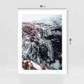 Plakat bez ramy 30x40 - Góry w Białym Uroku: Zimowa Sceneria - górski krajobraz, zima