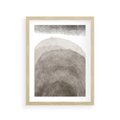 Plakat w ramie 30x40 - Przenikające Kształty - rozmyte cienie, abstrakcja - rama drewno