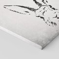 Obraz na płótnie 50x50 - Szkicowany królik w grafice - szkic, królik