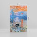 Obraz na płótnie 50x70 - Impresja Wschód Słońca 1872, Claude Monet - Reprodukcja - reprodukcja, obraz na płótnie