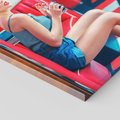 Obraz na płótnie 80x80 - Stylowa Elegancja - retro, pinup
