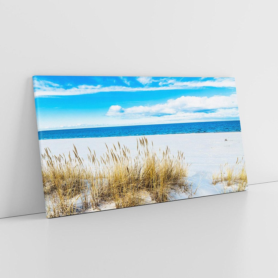 Obraz na płótnie 140x70 - Błogi Relaks - Łeba, bałtyk