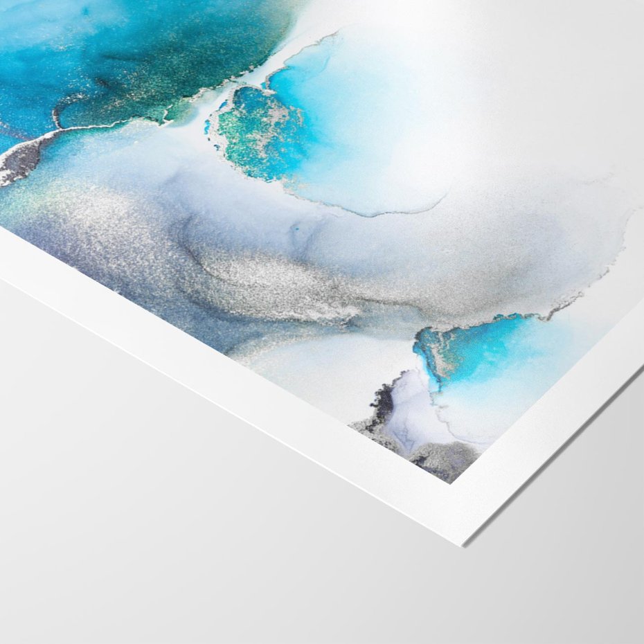 Plakat bez ramy 40x50 - Marmur złotą akwarelą - marmur, akwarela