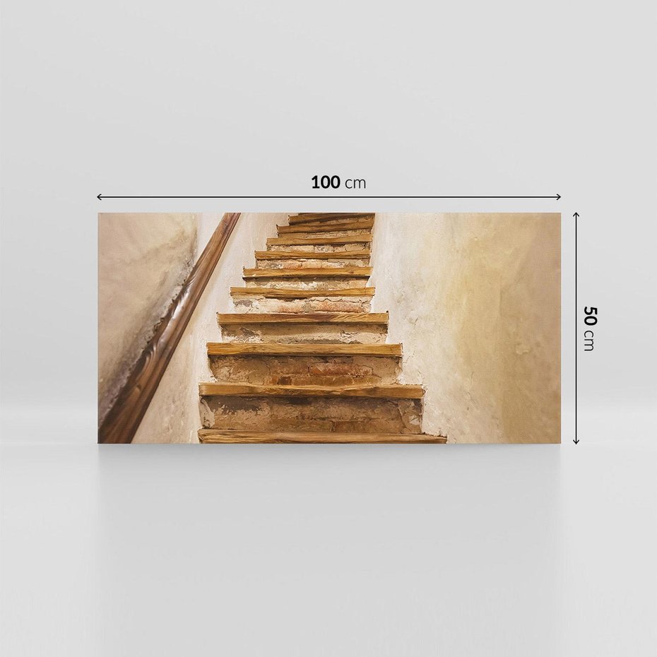 Obraz na płótnie 100x50 - Schody Wymiarów - schody, tunel