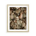 Plakat w ramie 40x50 - Magia Jesiennych Liści - liście, suche liście - rama drewno