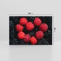 Obraz na płótnie 120x80 - Maliny Soczysta Eksplozja - maliny, owoce