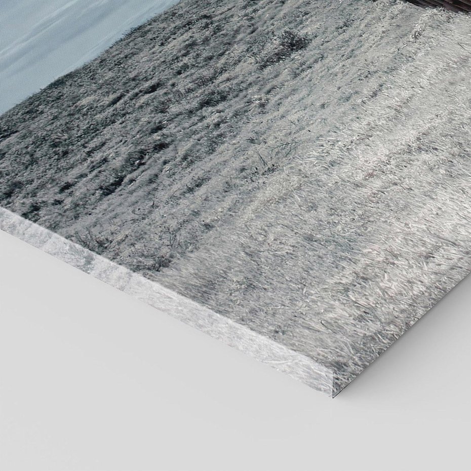 Obraz na płótnie 120x80 - Burzowy pomost na plaży - plaża, pomost