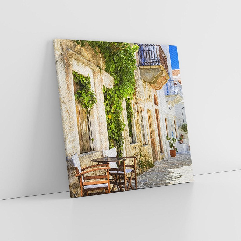 Obraz na płótnie 80x80 - Zaklęta Przestrzeń - uliczka, perspektywa