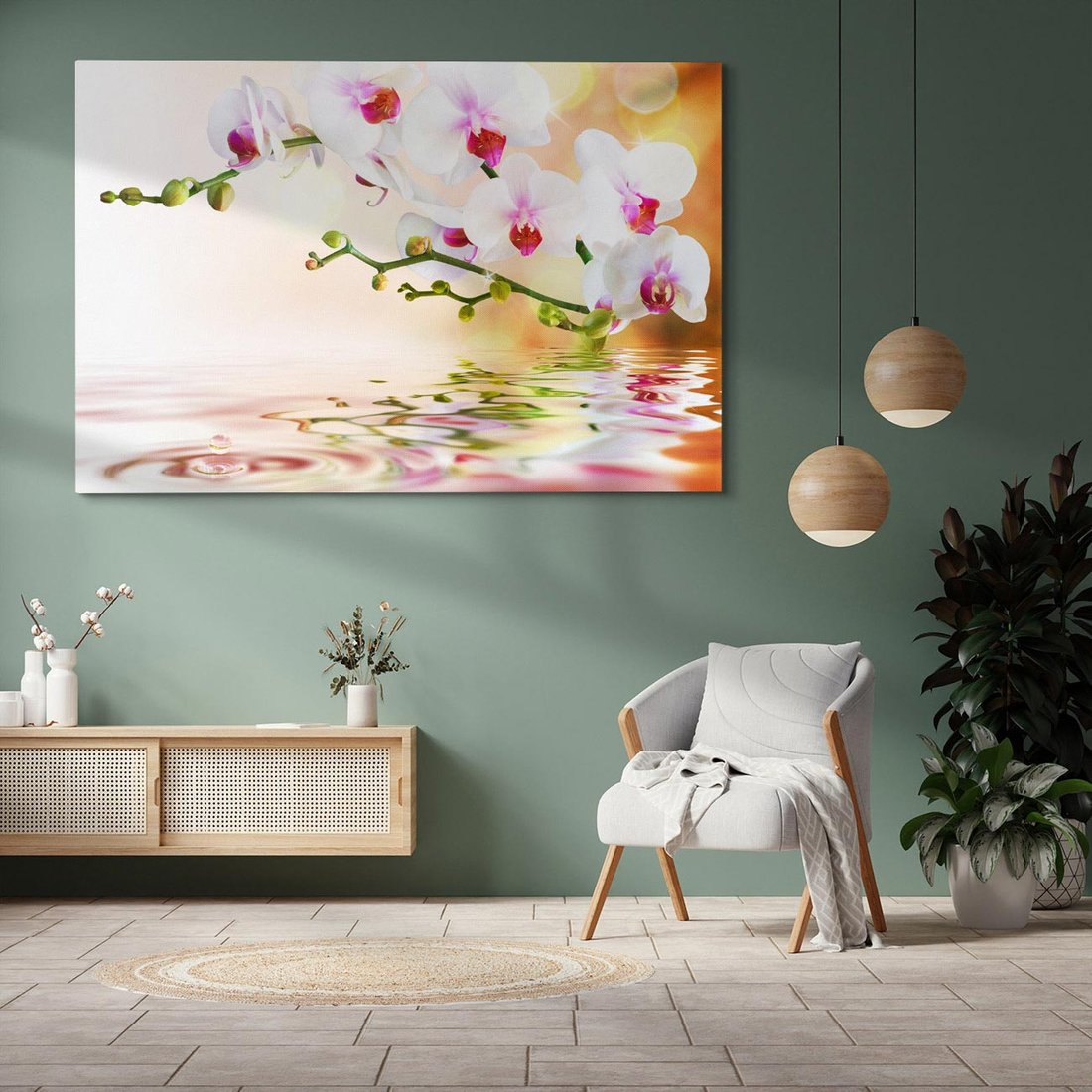 Obraz na płótnie 120x80 - Elegancja orchidei - orchidea, kwiaty