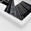 Zestaw obrazy w ramie 40x50 galeria - Architektura, budynki, czarno, biały - rama biała
