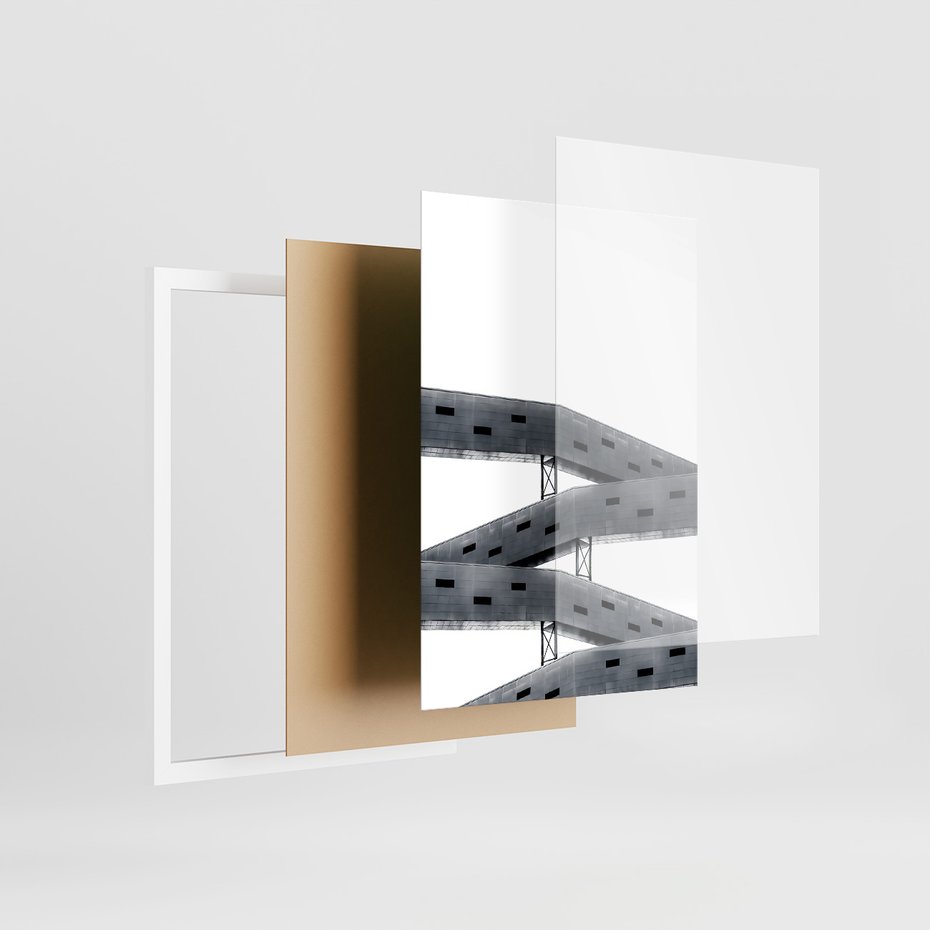 Zestaw obrazy w ramie 30x40 galeria - Nowoczesne, architektura, city - rama biała