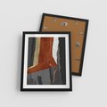 Plakat w ramie 40x50 - Abstrakcyjna impresja - abstrakcja, nowoczesny - rama czarna