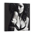 Obraz na płótnie 70x70 - Piękno kobiecego aktu uchwycone - kobieta, akt