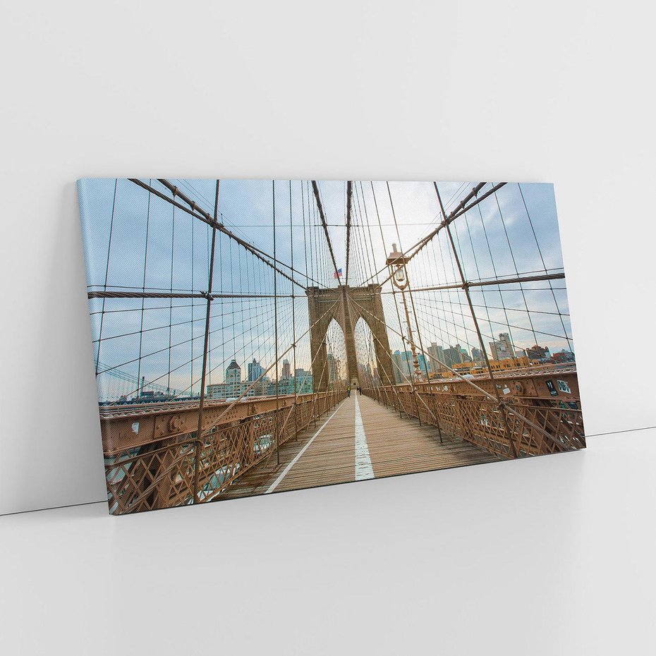 Obraz na płótnie 120x60 - Duch Manhattanu - most, Nowy Jork