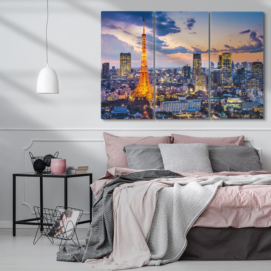 Obraz na płótnie 120x80 - Tętniące życiem Tokio - Tokio, Japonia