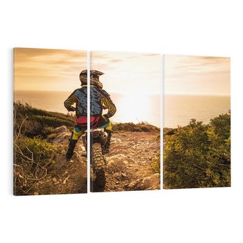 Obraz na płótnie 120x80 - Pasja i Dynamika - motocykl, cross