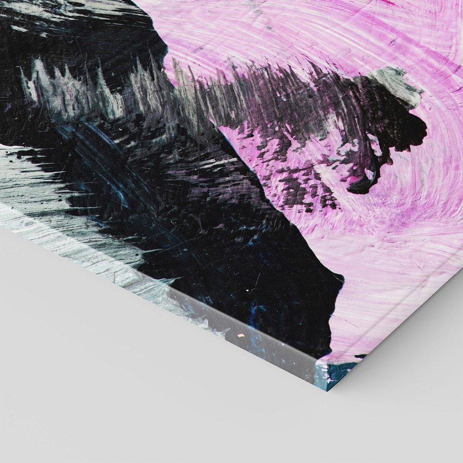 Obraz na płótnie 120x80 - Kolorowy rój wyobraźni - rozlane kolorowe farby olejne, abstrakcja