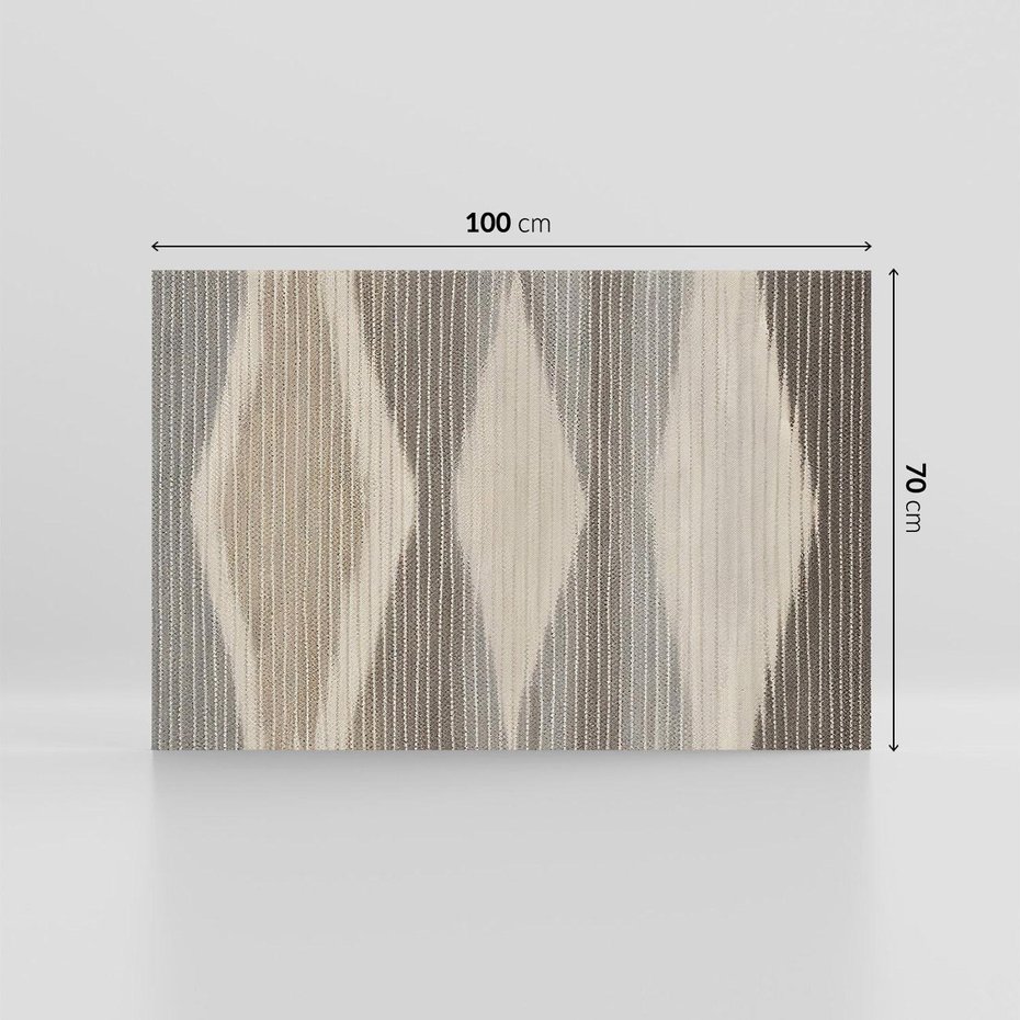 Obraz na płótnie 100x70 - Melancholijny spacer barw - symetryczne, geometryczne