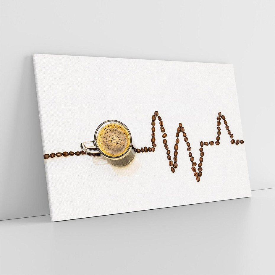 Obraz na płótnie 100x70 - Aromatyczna kawa: Złoto ziaren - kawa, ziarna