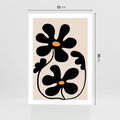 Plakat bez ramy 21x30 - Wyjątkowość Boho - minimalistyczny abstrakcyjny obraz, prymitywne kwiaty
