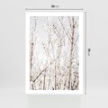 Plakat bez ramy 50x70 - Szron na Gałęziach - ośnieżone gałązki, szron na gałęziach