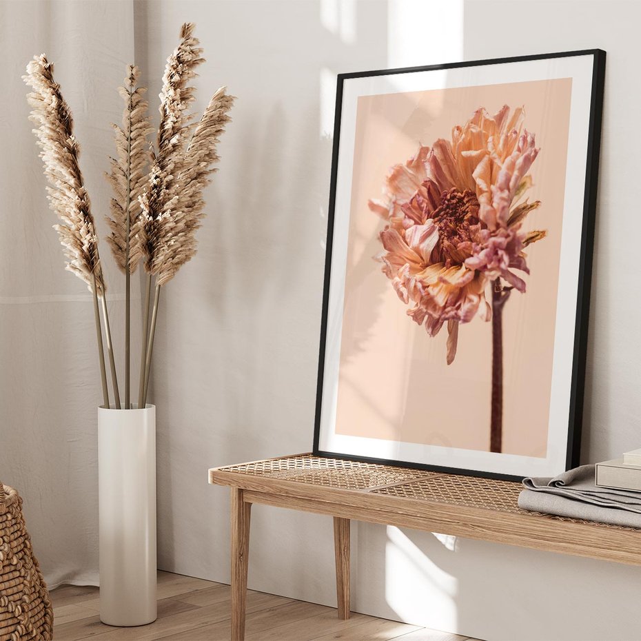 Plakat bez ramy 30x40 - Delikatne piękno - suche, kwiaty