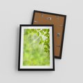 Plakat w ramie 30x40 - Zielone liście natury - liści, zieleń - rama czarna