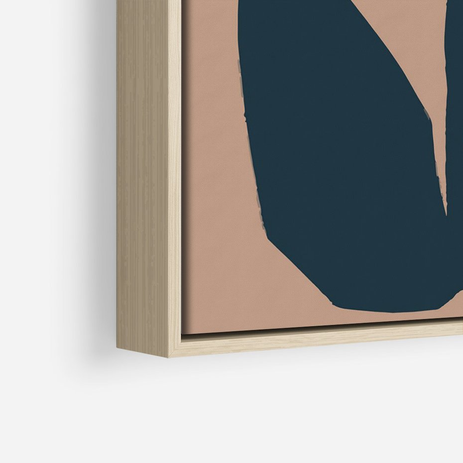 Obraz w ramie 50x70 - Refleksje Boho Przyrody - abstrakcyjny obraz, plakat - rama drewno