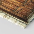 Obraz na płótnie 50x50 - Tajemnicze stare drzwi - stare, drzwi