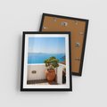 Plakat w ramie 40x50 - Santorini - oaza greckiej wyspy - Santorini, grecka - rama czarna