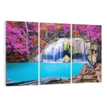 Obraz na płótnie 120x80 - Uroki wodospadu w lesie - Tajlandia, wodospad