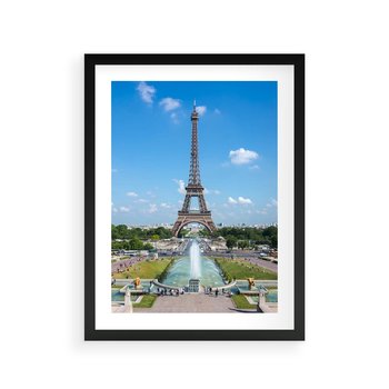 Plakat w ramie 40x50 - Wieża Eiffla - Eiffla, Paryż - rama czarna