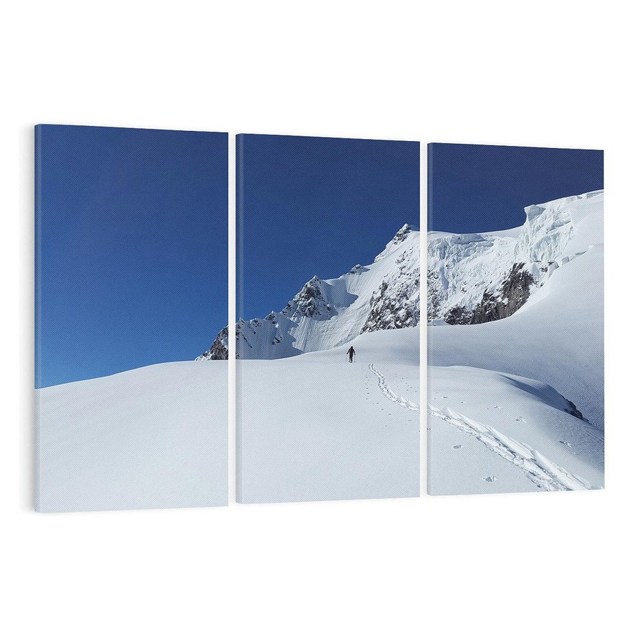 Obraz na płótnie 120x80 - Górska zima w pełnym blasku - góry, zima