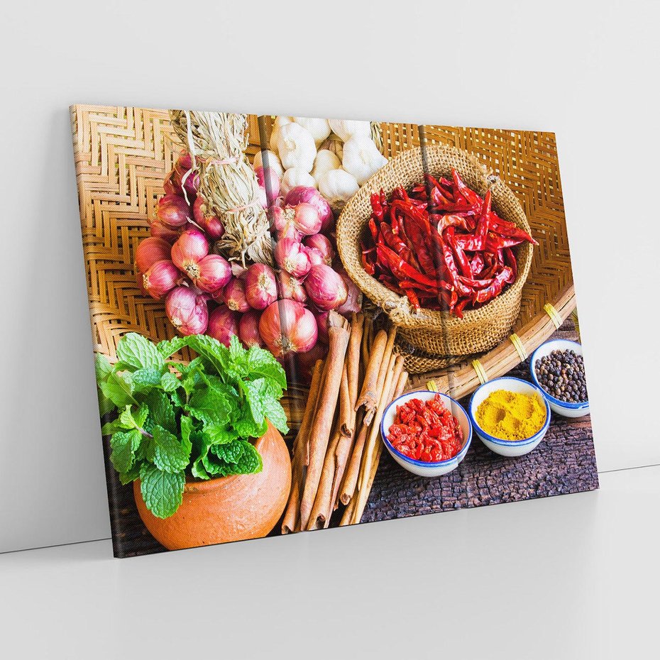 Obraz na płótnie 120x80 - Pełnia azjatyckich smaków - przyprawy, azja
