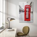 Obraz na płótnie 50x70 - Londyńska budka w perspektywie - budka, Londyn