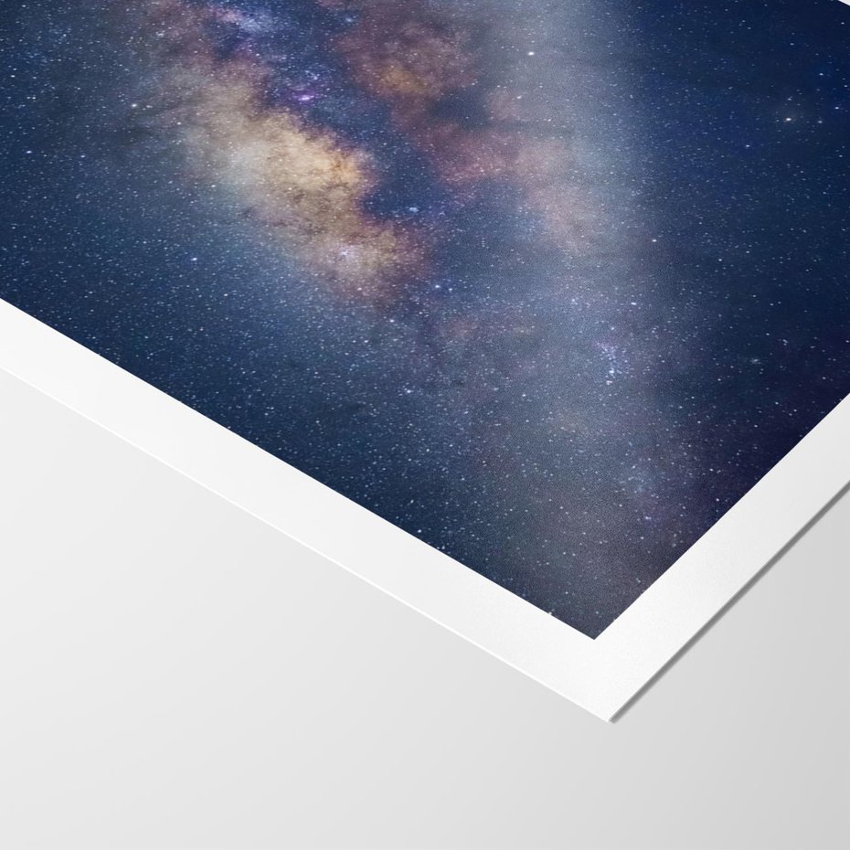 Plakat bez ramy 40x50 - Wśród Gwiazd - rozgwieżdzone niebo, droga mleczna