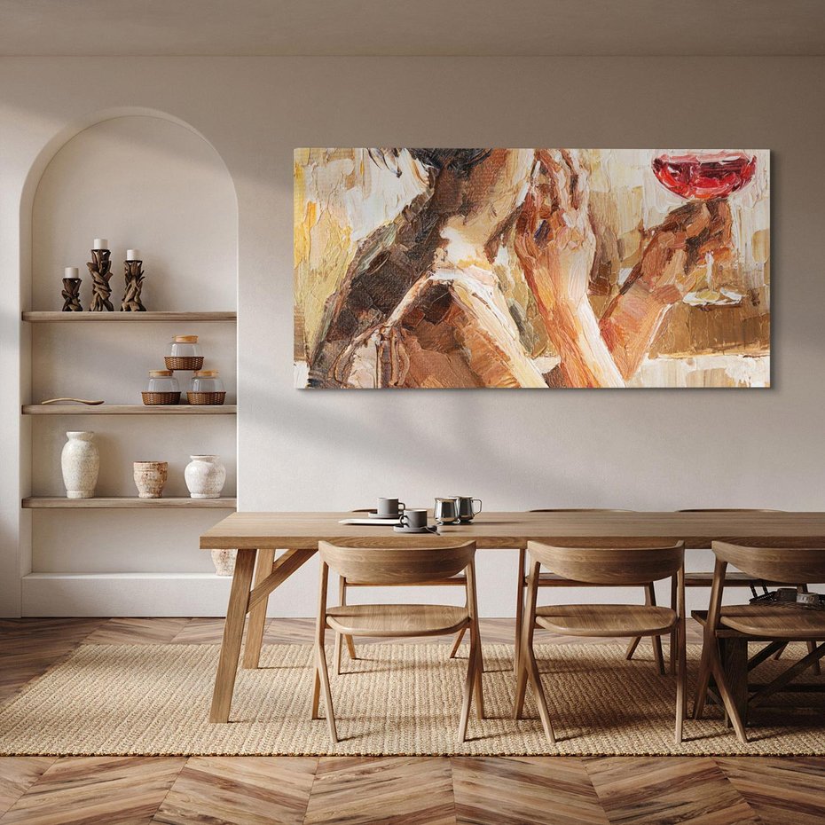 Obraz na płótnie 120x60 - Wibracje - portret, kobieta