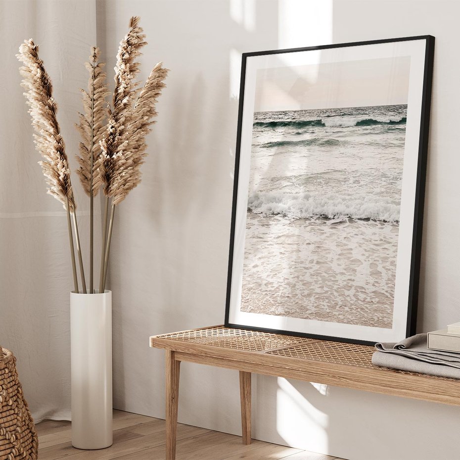 Plakat bez ramy 50x70 - Szarość Morza - morze, fale