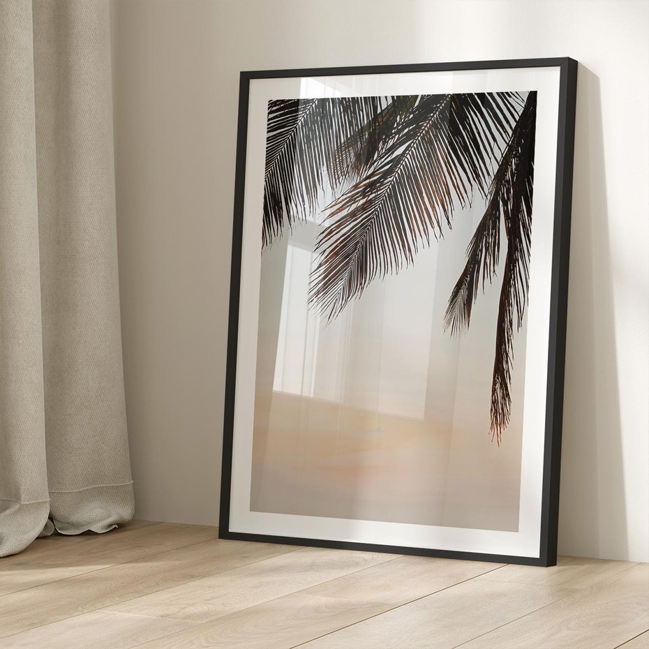 Plakat bez ramy 30x40 - Tropikalna Harmonia - palmy na tle nieba